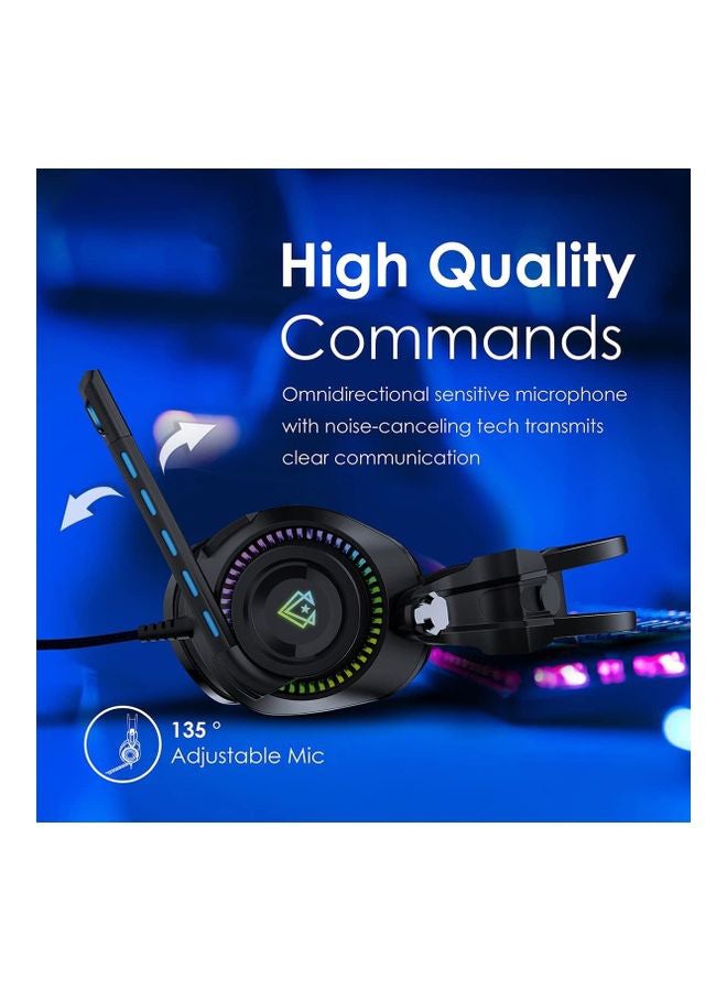 VERTUX Bogota High Definition Gaming Headset With RGB LED Light - Image 3