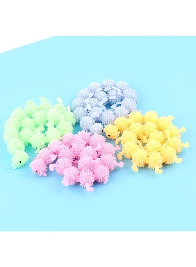 fashionhome 5-Piece Caterpillar Anti Stress Face Reliever Squeeze Relief Healthy Toy - Image 5
