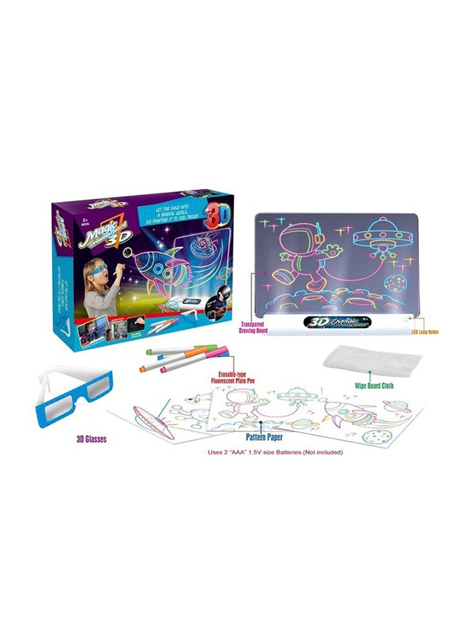 fashionhome Kids 3D Magic Drawing Board Kit 28 x 4 x 20.5cm - Image 5