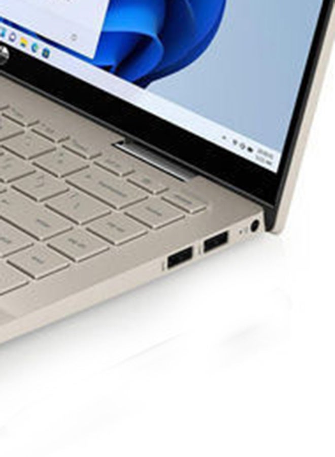 إتش بي - كمبيوتر محمول Pavilion x360 قابل للتحويل 14-dy1006nx (5C039EA) مزود بشاشة 14 بوصة كاملة الوضوح IPS/Intel Core i5-1155G7 /8 جيجابايت DDR4/512 جيجابايت SSD/Intel Iris X Graphics/Windows 11 الإنجليزية/العربية ذهبي دافئ الإنجليزية/العربية ذهبي دافىء - Image 1