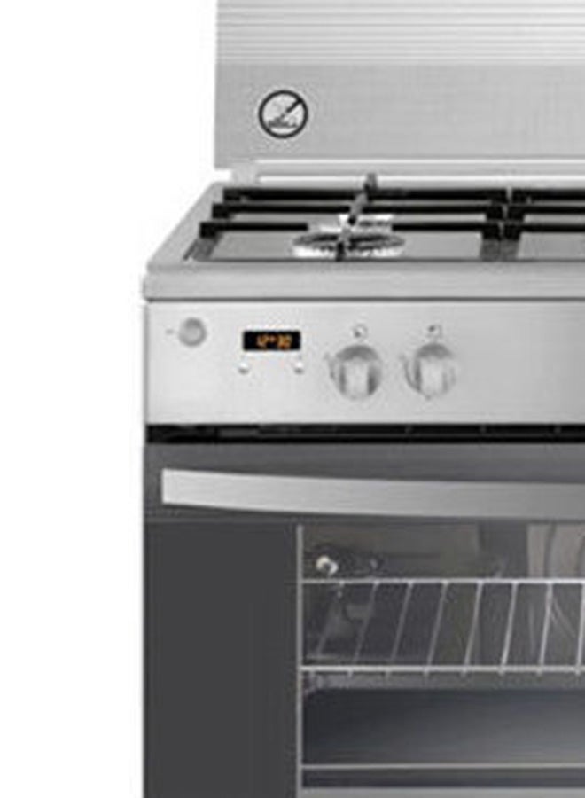 ZANUSSI - Gas Stove 5 Burners Cool Max Auto Ignition Full Safety ZCG94396XA Silver - Image 1