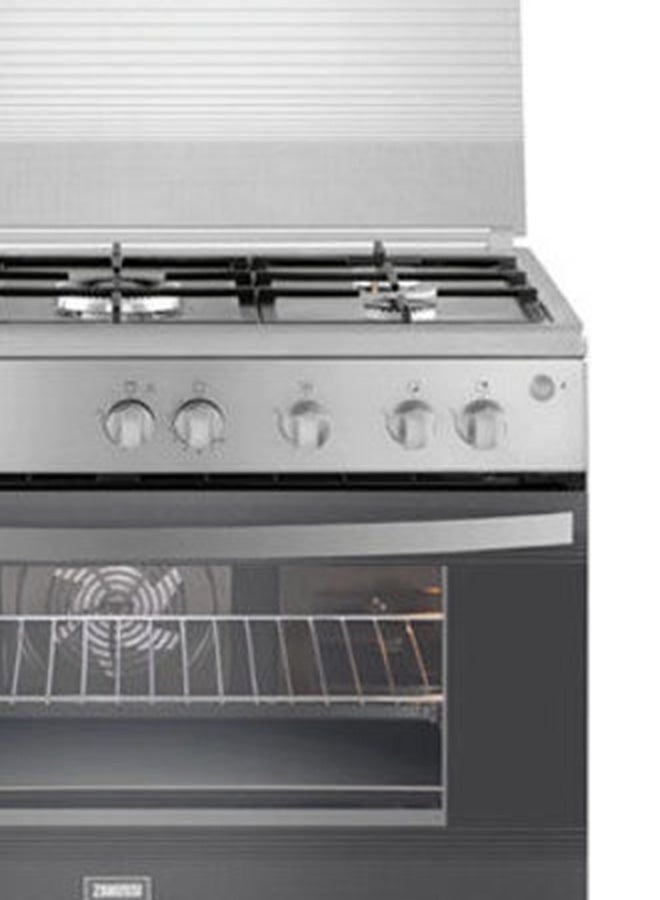 ZANUSSI - Gas Stove 5 Burners Cool Max Auto Ignition Full Safety ZCG94396XA Silver - Image 1