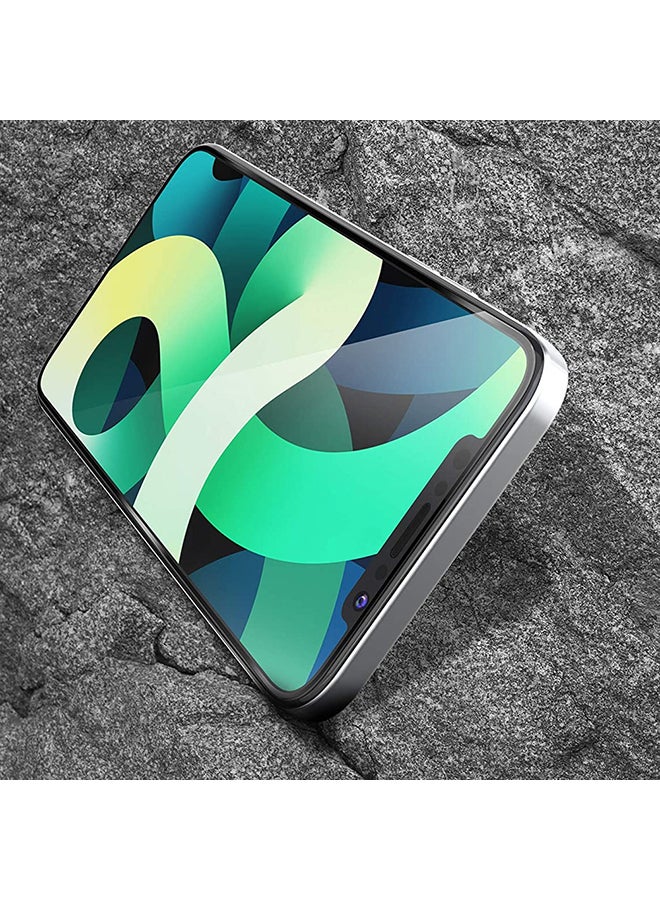 MARGOUN Tempered Glass Screen Protector For Apple iPhone 12 Black/Clear - Image 4