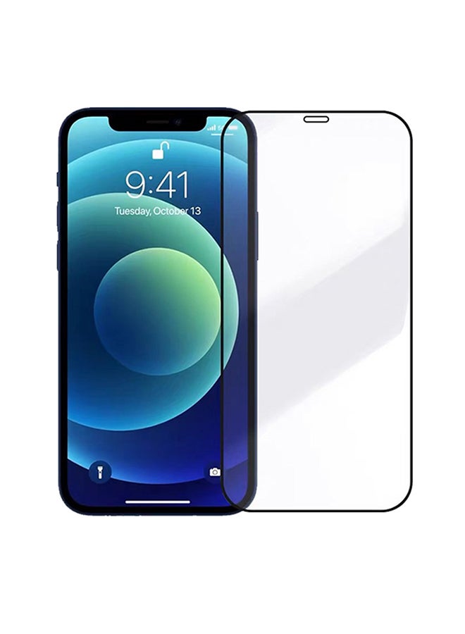 MARGOUN Tempered Glass Screen Protector For Apple iPhone 12 Clear/Black  - Image 2