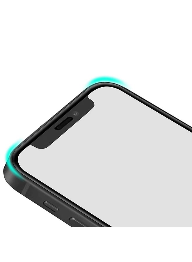 MARGOUN Tempered Glass Screen Protector For Apple iPhone 12 Mini Black/Clear - Image 5