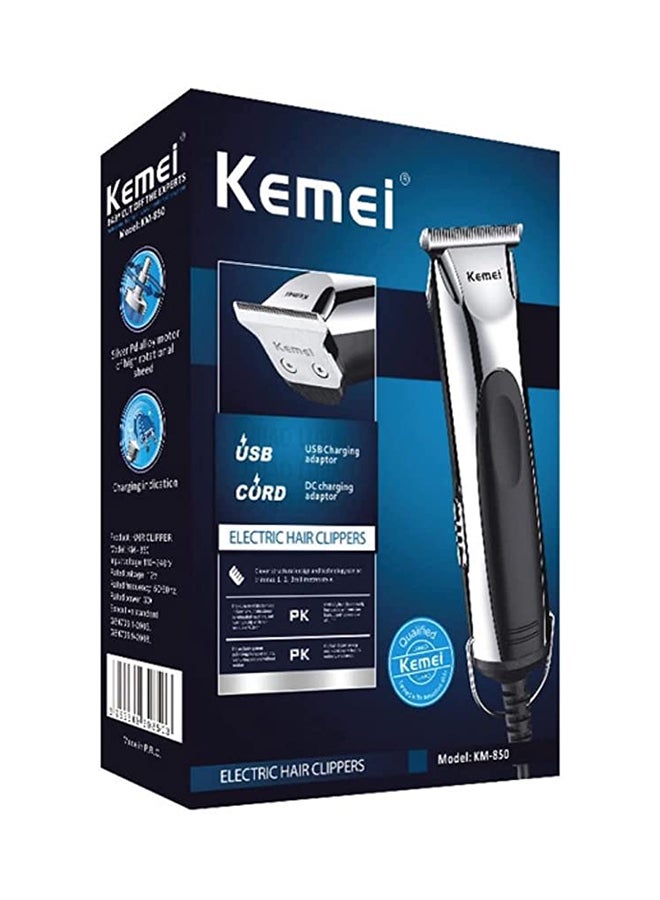 Kemei KM850 Electric Shaver Silver/Black - Image 2
