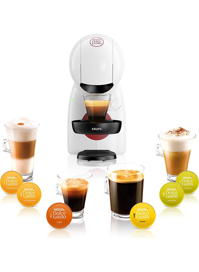 Nescafe - Dolce Gusto Piccolo XS Coffee Machine for Espresso and Other Beverages Black 1600 W 0.8 L 	
KRUPS PICCOLO XS 1600 W KRUPS PICCOLO XS White/Red - Image 1