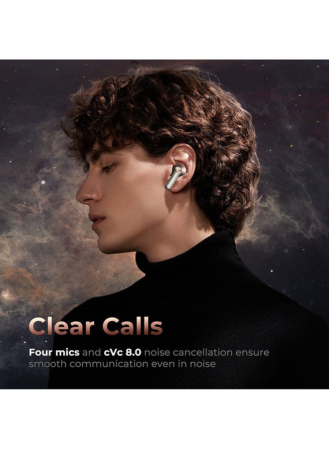 SoundPEATS - H2 Hybrid Dual Driver Wireless Earbuds Grey - Image 1