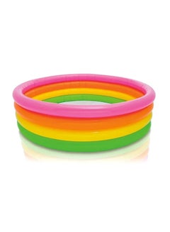 Rainbow Family  Inflatable Foldable Portable Lightweight Swimming Pool 168x46cm