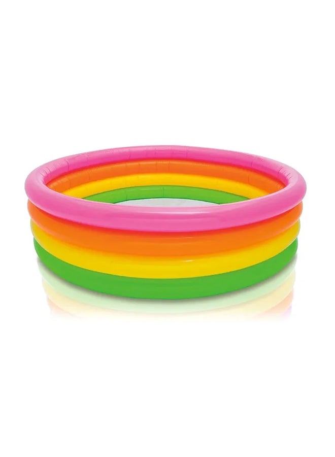 INTEX - Rainbow Family  Inflatable Foldable Portable Lightweight Swimming Pool 168x46cm - Image 1