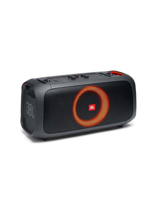 JBL - Portable Party Speaker With Built-In Lights And Wireless Mic Black - Image 1