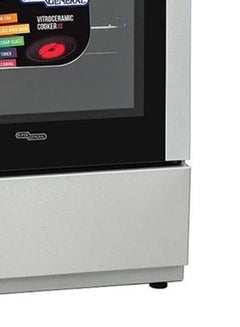 سوبر جنرال موقد طبخ كهربائي فيترو سيراميك قائم بذاته SGCV60DSS فضي  - Image 4