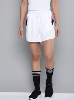 HRX by Hrithik Roshan Mid Rise Comfortable Shorts Optic White / Phlox Pink / Jet Black  - Image 1