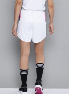 HRX by Hrithik Roshan Mid Rise Comfortable Shorts Optic White / Phlox Pink / Jet Black  - Image 2