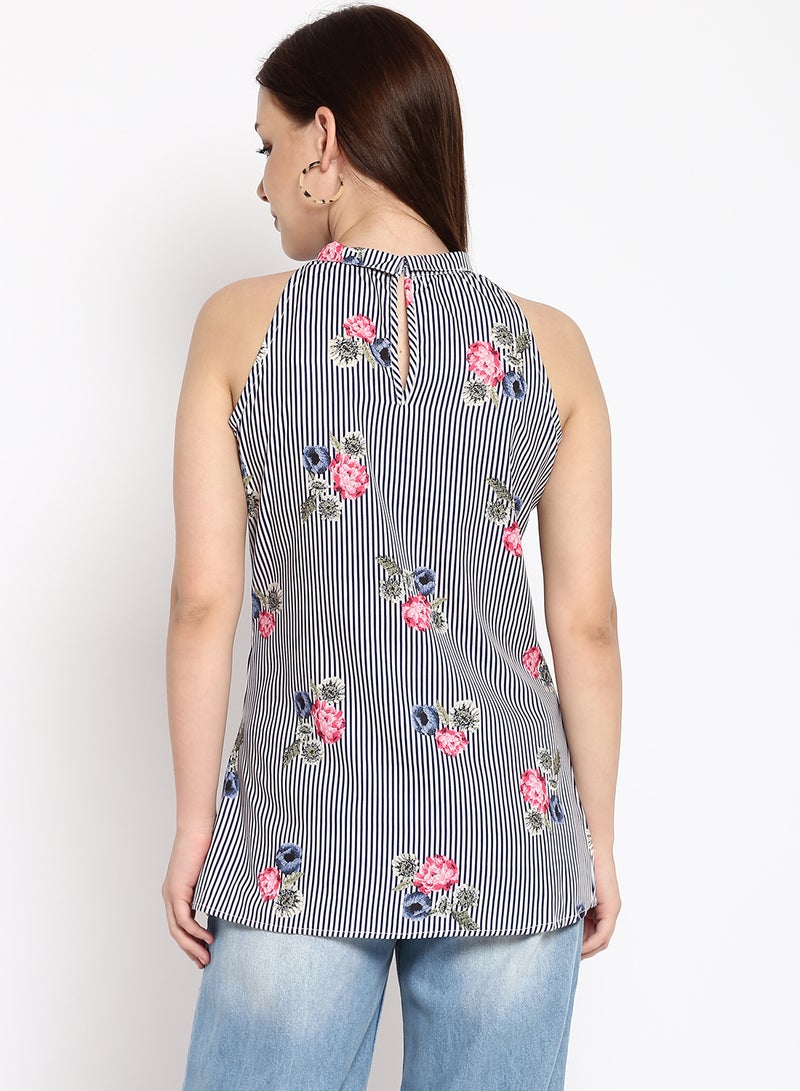 Blue Saint Women's Slim Fit Top Multicolour  - Image 2