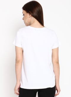 Women's Regular Fit T-Shirt White - v1657268908/N48089297V_2