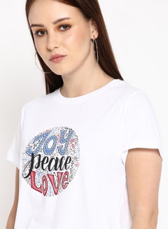 Women's Regular Fit T-Shirt White - v1657268909/N48089297V_4