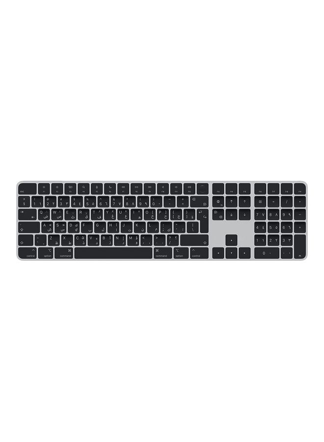 Apple Magic Keyboard with Touch ID and Numeric Keypad for Mac models with Apple silicon - Arabic - Keys Black - Image 1