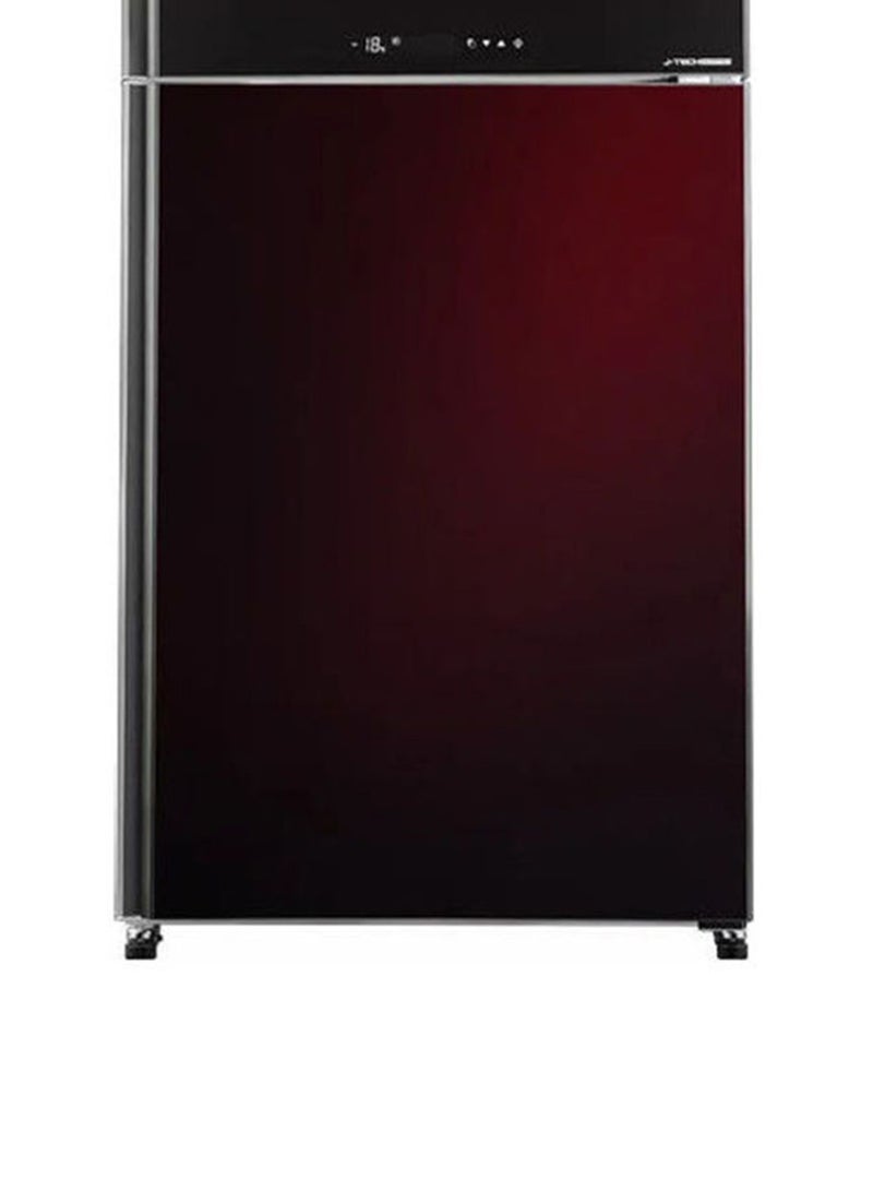 شارب - ثلاجة نوفروست رقمية بمحول سعة 450 لتراً - ببابين من الزجاج 1440 W SJ-GV58G-RD أحمر - Image 1