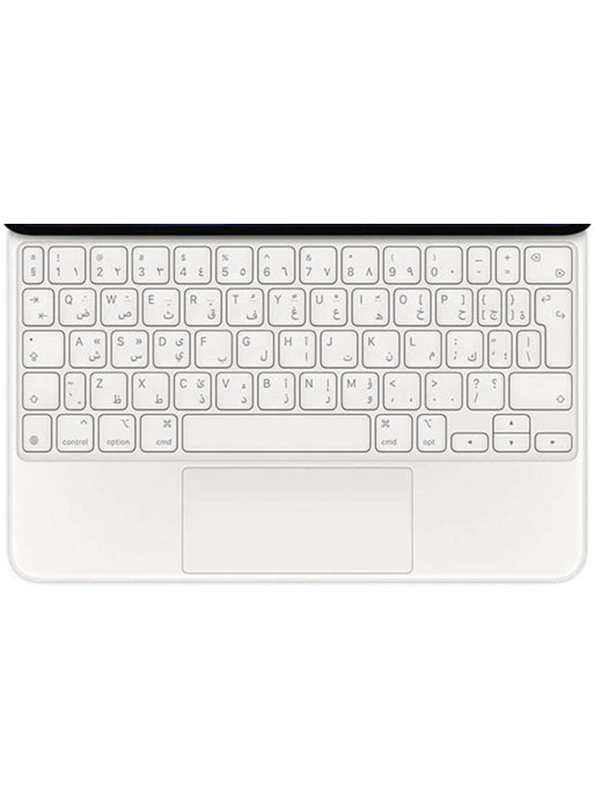 Apple - Magic Keyboard for iPad Air 13-inch (M2) - Arabic - White White - Image 1
