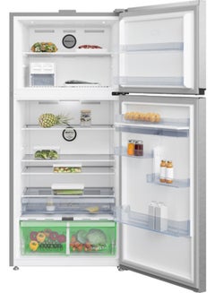 Beko Freestanding Digital Refrigerator - No Frost - Dispenser 2 Doors- Stainless Steel RDNE650E60XP Silver  - Image 2