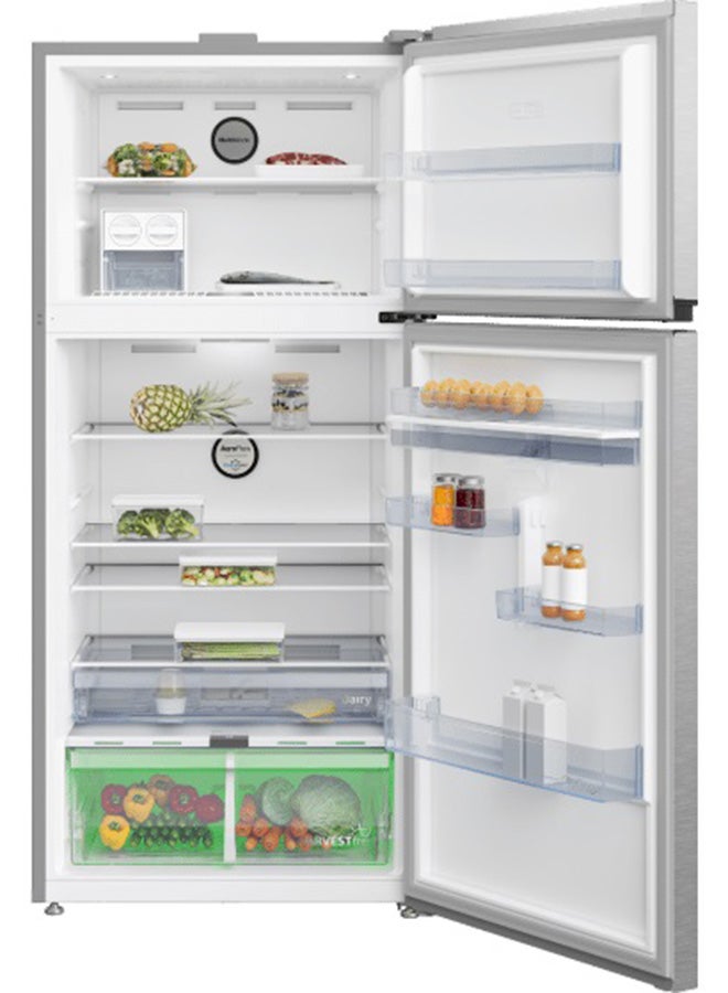 Freestanding Digital Refrigerator - No Frost - Dispenser 2 Doors- Stainless Steel RDNE650E60XP Silver