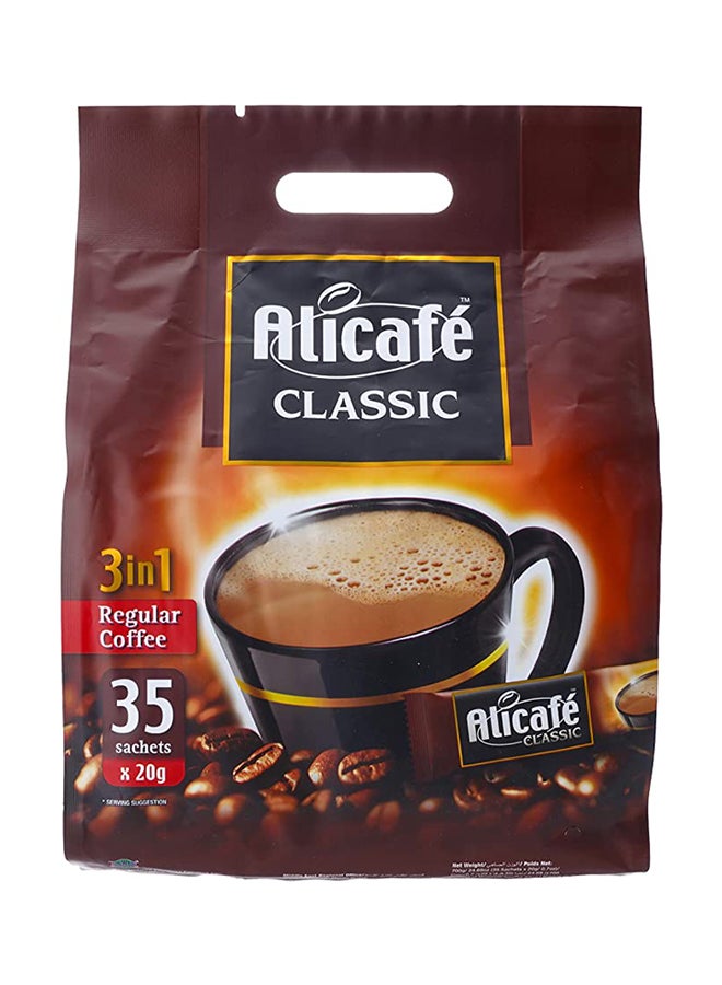 Alicafe Classic 3 In 1 Regular Coffee 20grams Pack of 40  - Image 1