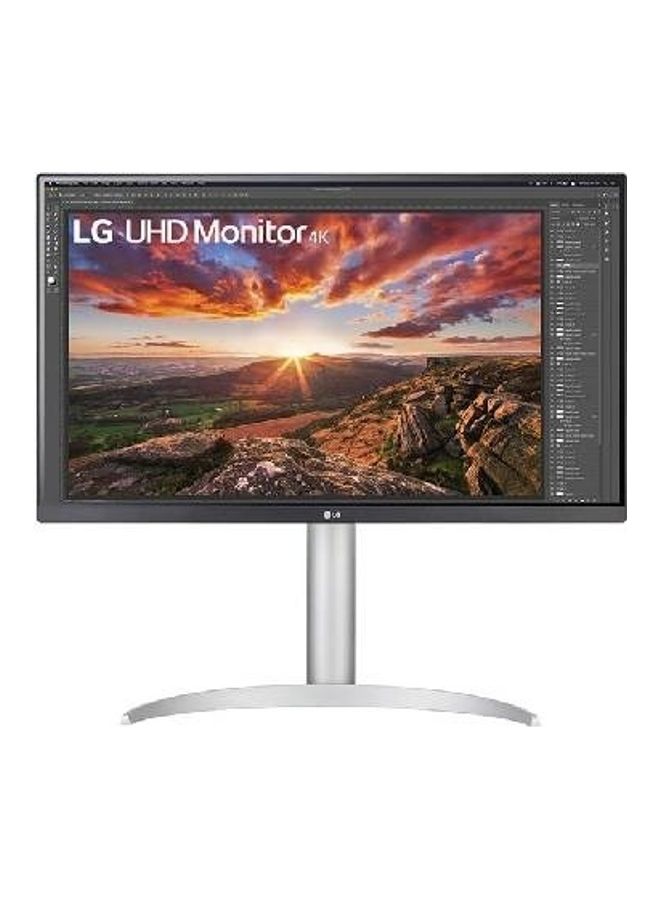LG - 27UP850 27” 4K UHD IPS Monitor, 60Hz Refresh Rate, 5ms Response Time, 1.07B Color Support, 3840x2160 Resolution, VESA Display HDR 400, 16:9 Aspect Ratio, USB-C, 27UP850N Silver - Image 1