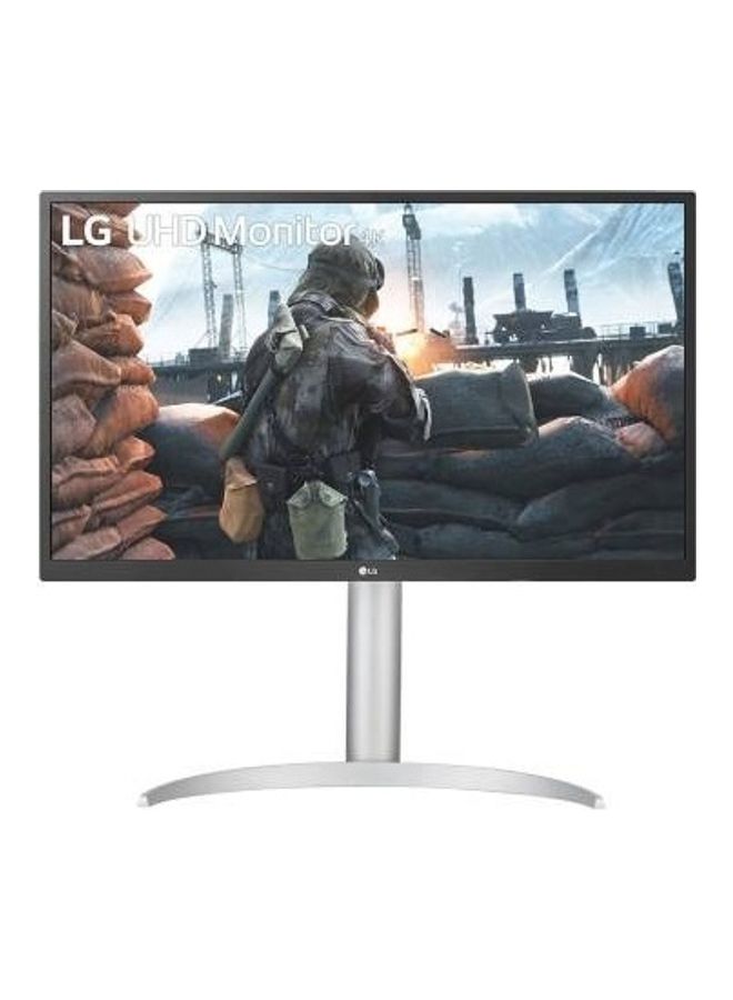 LG - LG 27UP550N 27" 4K UHD IPS HDR Monitor with USB-C Port, 5ms Response Time, AMD Freesync, 1.07B Color with sRGB 98% Colour Gamut, VESA HDR10, Game Mode, USB Type-C 90W / HDMI / DP, Silver | 27UP550N-W Silver - Image 1