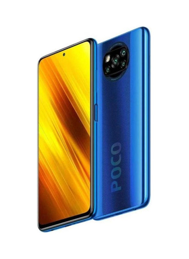 شاومي - هاتف بوكو X3 ثنائي الشريحة يدعم تقنية NFC و4G بذاكرة رام سعة 6 جيجابايت وذاكرة داخلية سعة 128 جيجابايت باللون الأزرق - Image 1