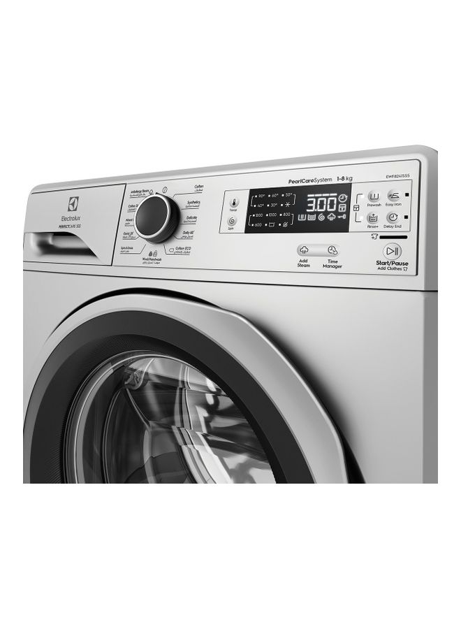 Electrolux - 8KG Front Load Washing Machine, 1200 RPM, Silver, Min 1 Year Manufacturer Warranty 8 kg EWF8241SS5 Silver - Image 1