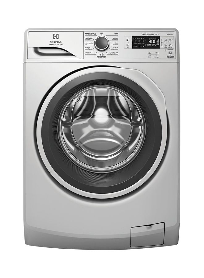 Electrolux - 8KG Front Load Washing Machine, 1200 RPM, Silver, Min 1 Year Manufacturer Warranty 8 kg EWF8241SS5 Silver - Image 1