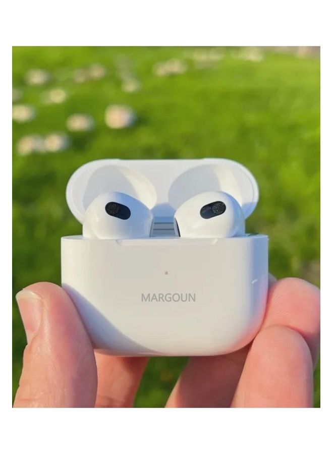 3rd Generation True Wireless Earphones Sport Bluetooth Noise Cancellation Earbuds Compatible with All iPhone and Android Smartphones White