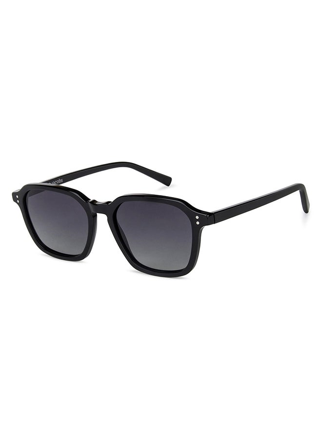 John Jacobs - Full Rim Polarized Wayfarer Sunglasses For Men & Women - 52mm - Black - Image 1