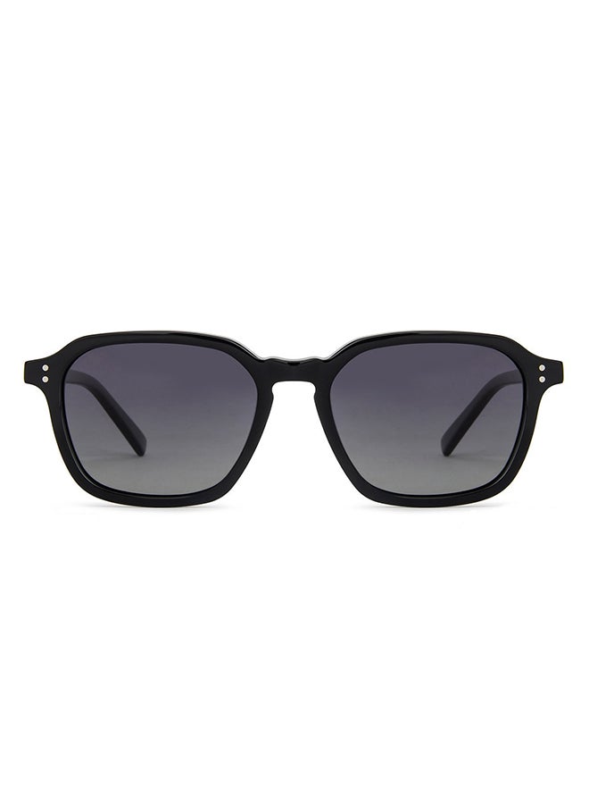 John Jacobs - Full Rim Polarized Wayfarer Sunglasses For Men & Women - 52mm - Black - Image 1