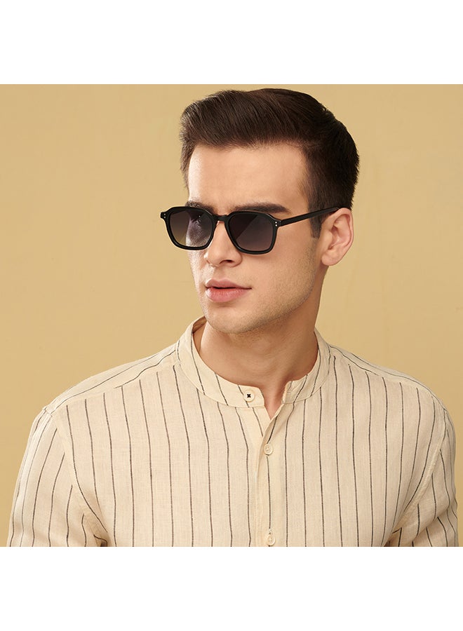 John Jacobs - Full Rim Polarized Wayfarer Sunglasses For Men & Women - 52mm - Black - Image 1