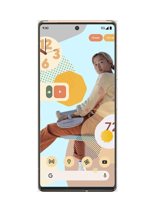 Google - Pixel 6 Pro Sorta Sunny 12GB RAM 128GB 5G - International Version - Image 1