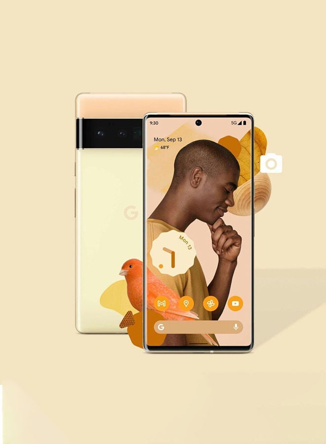 Google - Pixel 6 Pro Sorta Sunny 12GB RAM 128GB 5G - International Version - Image 1