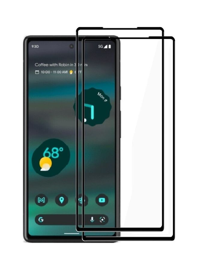 MARGOUN 2Pack for Google Pixel 6a Screen Protector Crystal Clear 9H Tempered Glass Scratch Resistant Full Coverage Film 6.1 inch Compatible with Pixel 6a 2022 Release Clear - Image 1