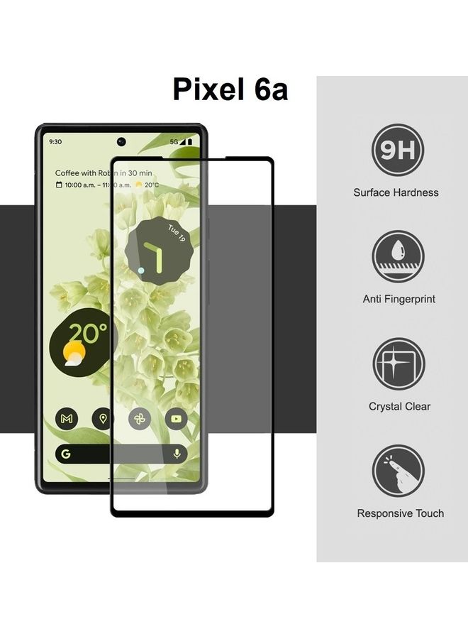 MARGOUN - Google Pixel 6a Screen Protector Crystal Clear 9H Tempered Glass Scratch Resistant Full Coverage Film 6.1 inch Compatible with Pixel 6a 2022 Release Clear - Image 1