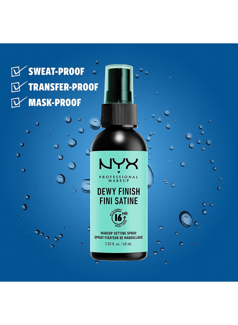 NYX PROFESSIONAL MAKEUP - Makeup Setting Spray - Dewy Finish, Long-Lasting Vegan Formula 60ml - Image 1