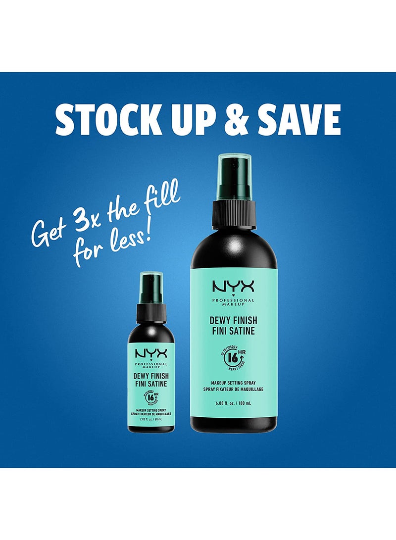 NYX PROFESSIONAL MAKEUP - Makeup Setting Spray - Dewy Finish, Long-Lasting Vegan Formula 60ml - Image 1