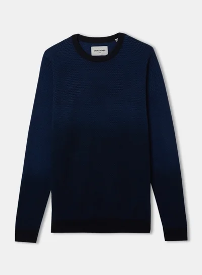 JACK & JONES JCOFARO KNIT CREW NECK Navy Blazer(19-