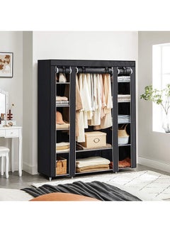 ALMUFARREJ Fabric Wardrobe Organizer Black  - Image 3
