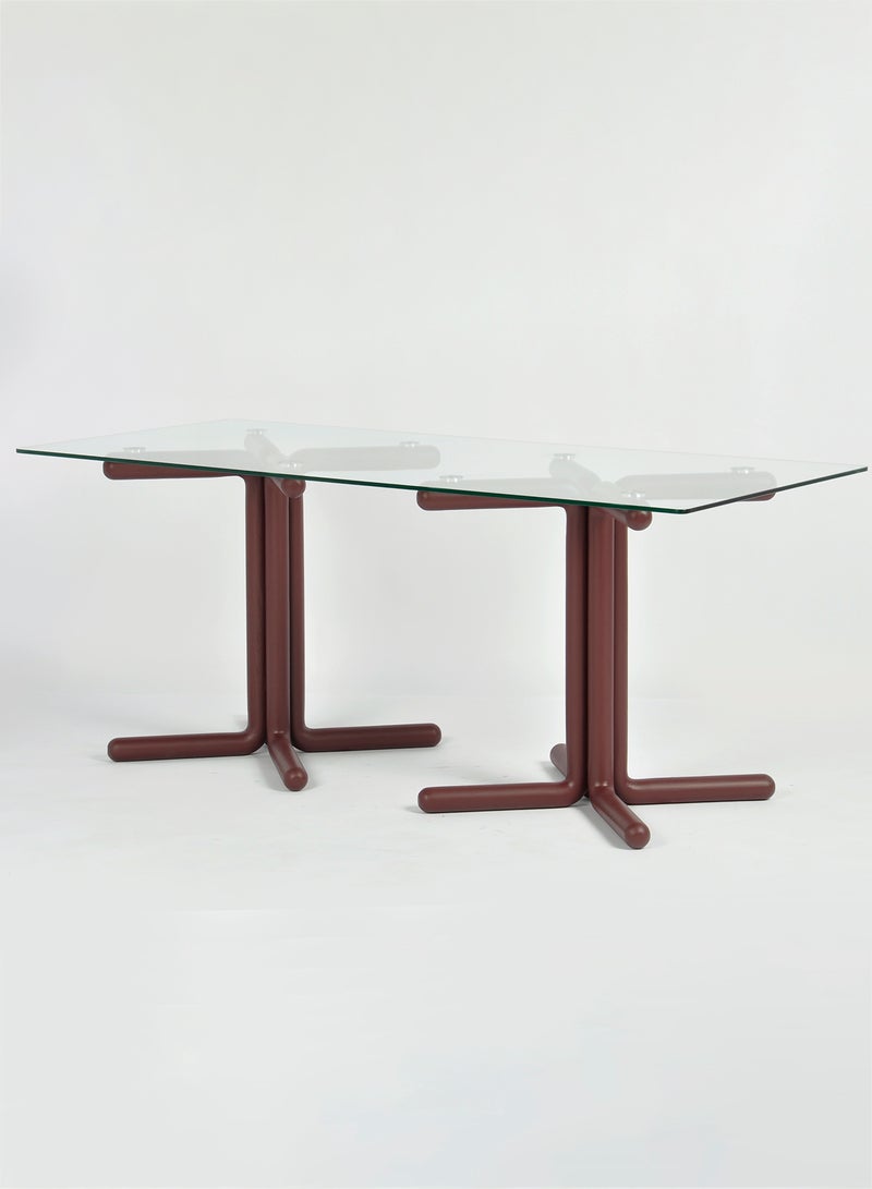 Dining Table - Modern Home Rectangular shape - Brown 180*80*75cm