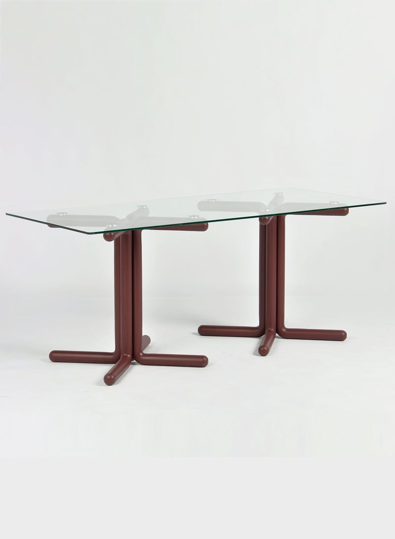 Switch Dining Table - Modern Home Rectangular shape - Brown 180*80*75cm  - Image 2