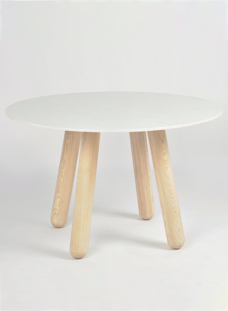سويتش طاولة طعام بتصميم مربع للمنزل العصري مقاس 120 × 120 × 75 سم، لون ناتشورال ناتشورال 120*120*75سم  - Image 4