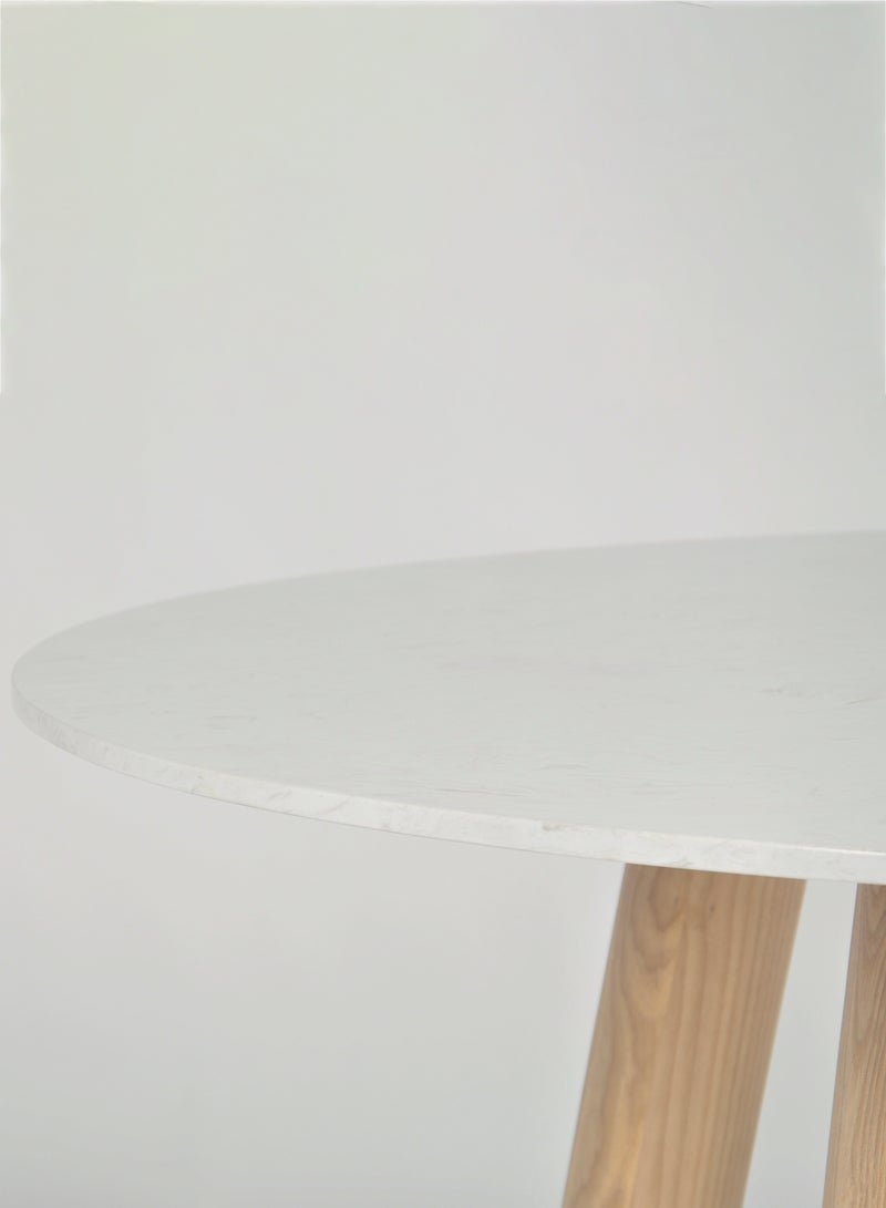سويتش طاولة طعام بتصميم مربع للمنزل العصري مقاس 120 × 120 × 75 سم، لون ناتشورال ناتشورال 120*120*75سم  - Image 5
