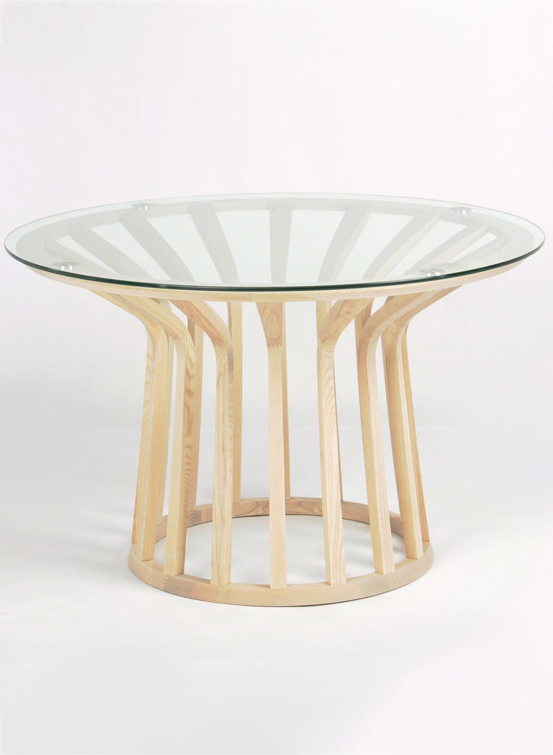 Switch Dining Table - Modern Home Square shape - Natural 120*120*75cm  - Image 2