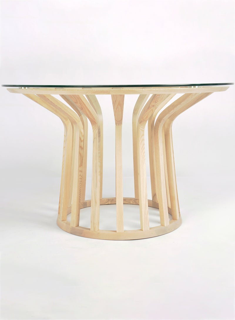 Switch Dining Table - Modern Home Square shape - Natural 120*120*75cm  - Image 5